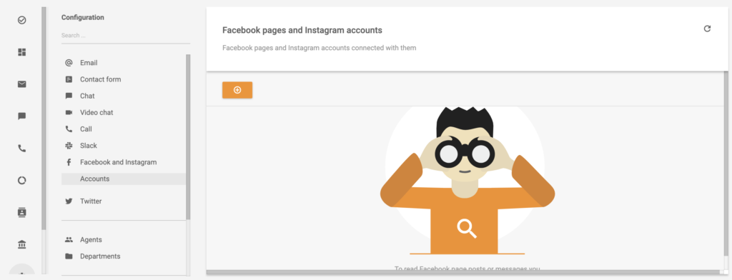 在LiveAgent中添加一个Instagram和Facebook账户